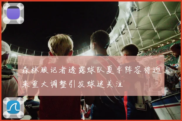 森林狼记者透露球队夏季阵容将迎来重大调整引发球迷关注