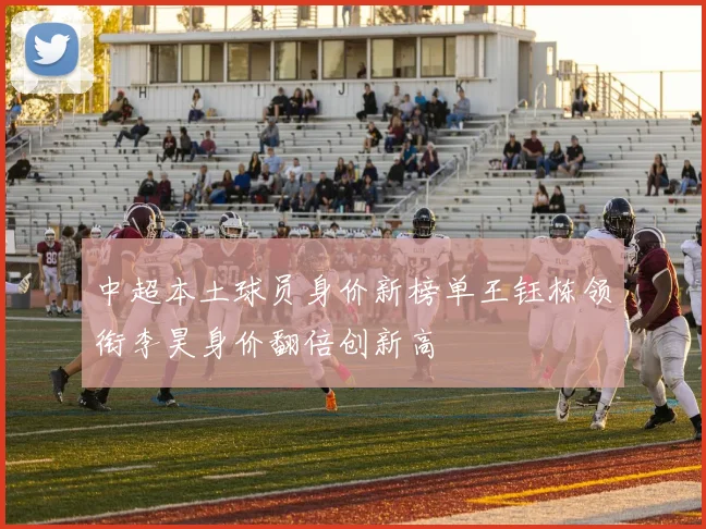 中超本土球员身价新榜单王钰栋领衔李昊身价翻倍创新高